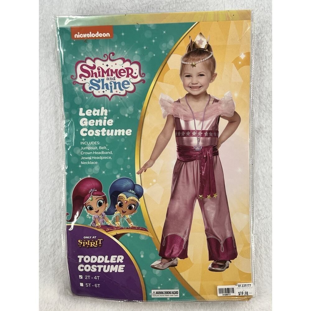 Nickelodeon Shimmer and Shine Deluxe Leah Toddler Costume size 2T-4T - Spirit